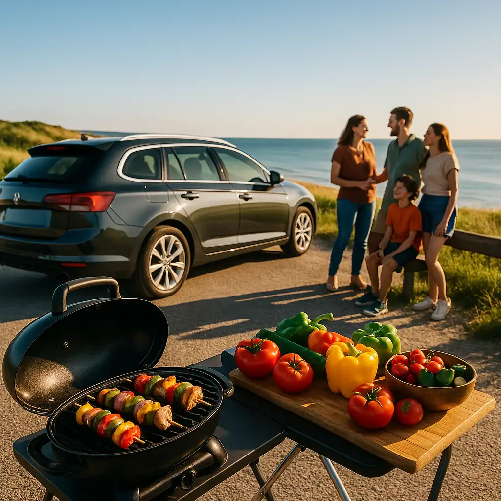 Den ultimative bilferie: Mad, pauser og gasgrill